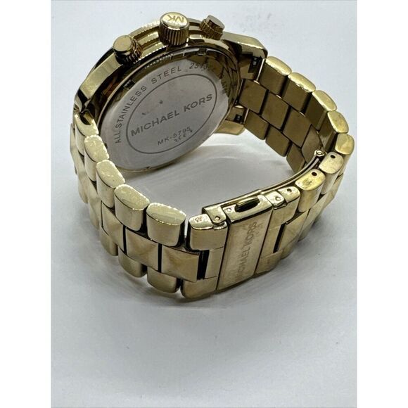 Michael Kors Runway MK5795 Women\'s Gold Stainless Steel Analog Dial Watch JNA796 main image 7